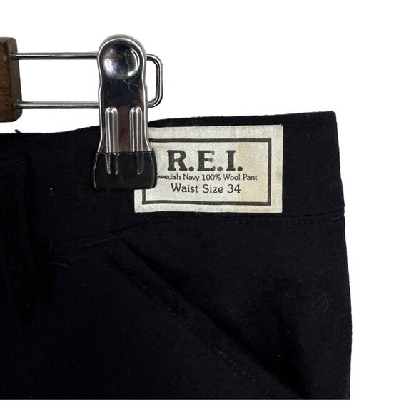 R.E.I. Swedish Navy 100% Wool Pants Size 34 - Picture 3 of 9